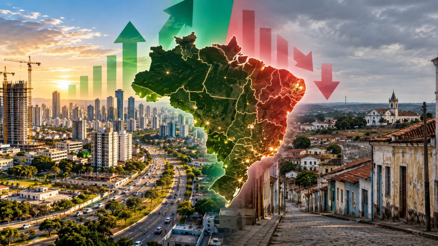 Por que algumas cidades brasileiras continuam crescendo enquanto outras estão encolhendo