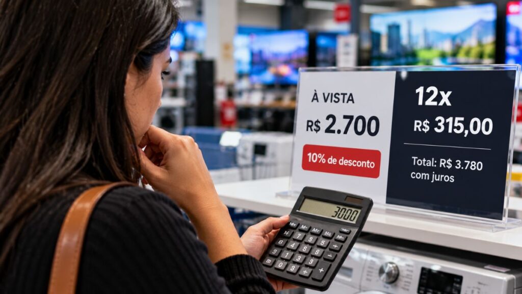 Parcelar ou esperar? Como os juros mudam o preço real de uma compra